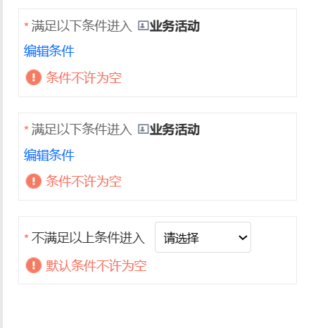 业务流程分支条件配置