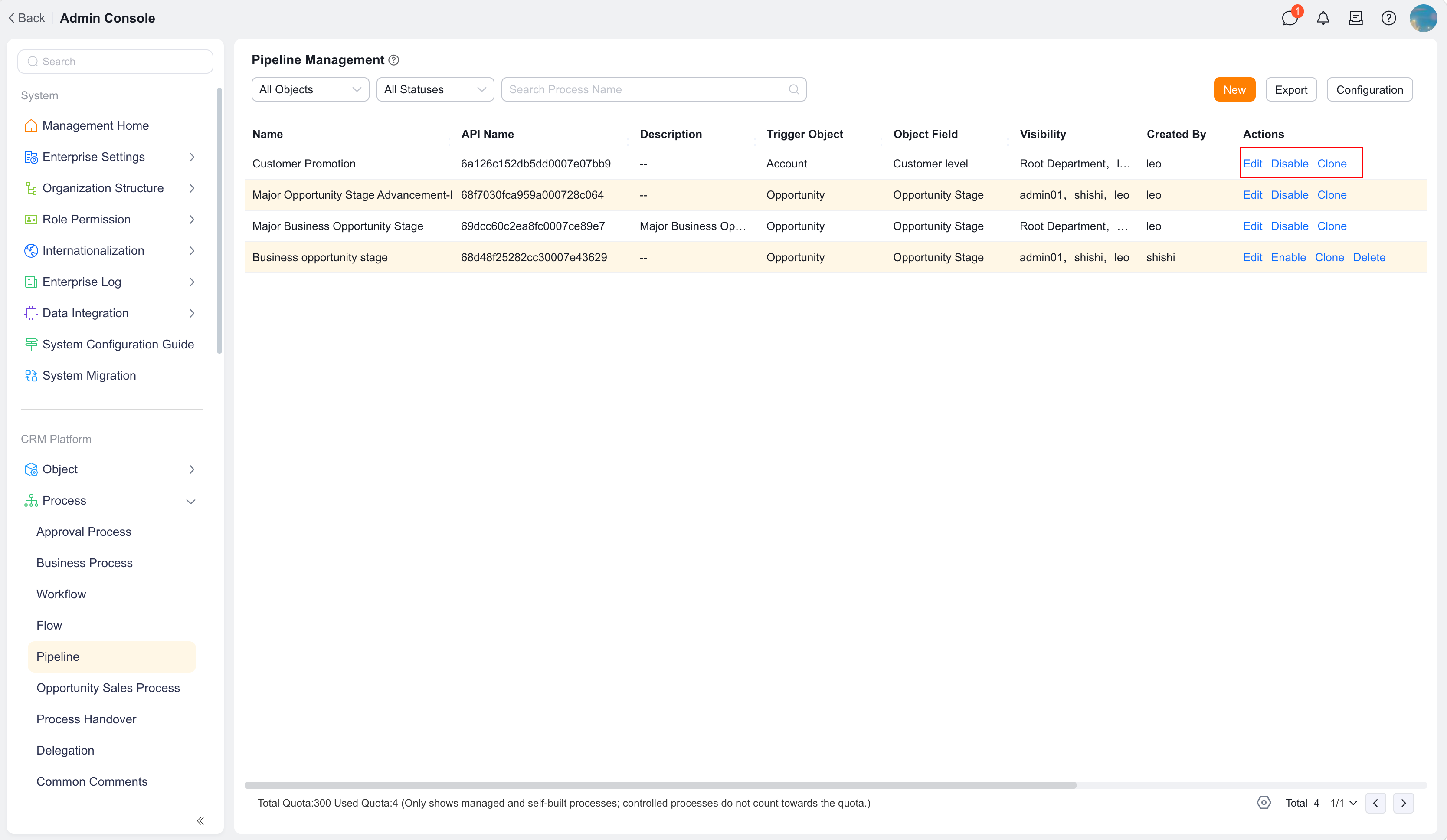Basic Pipeline management