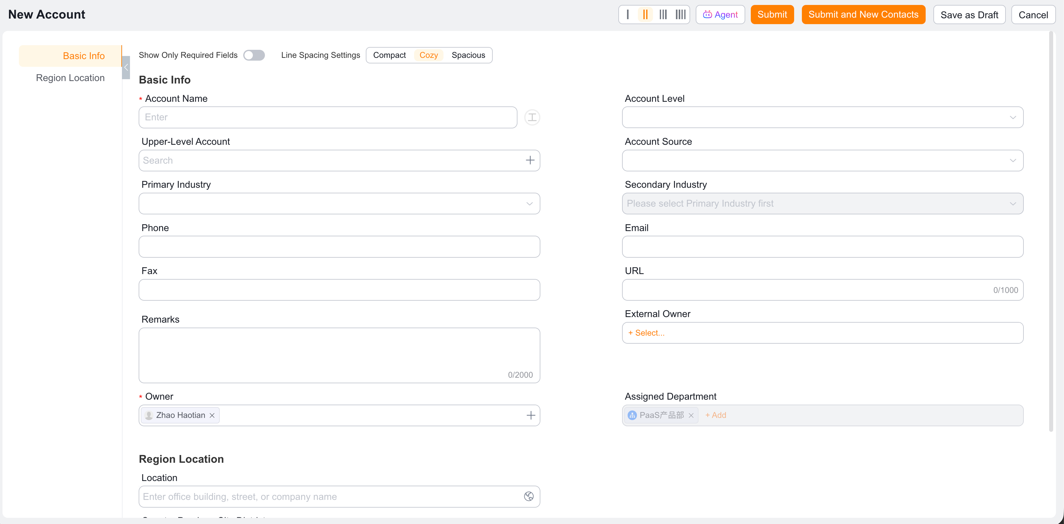 Common option set overview