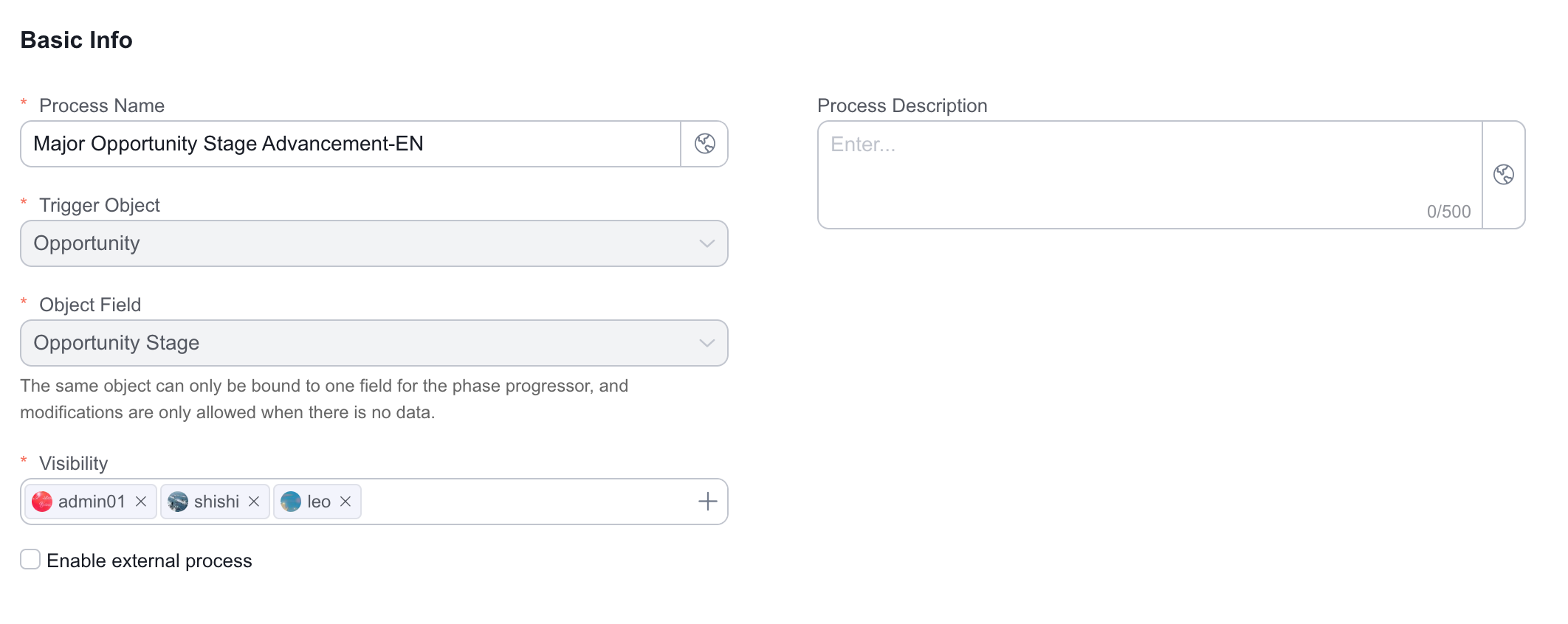 Pipeline trigger settings