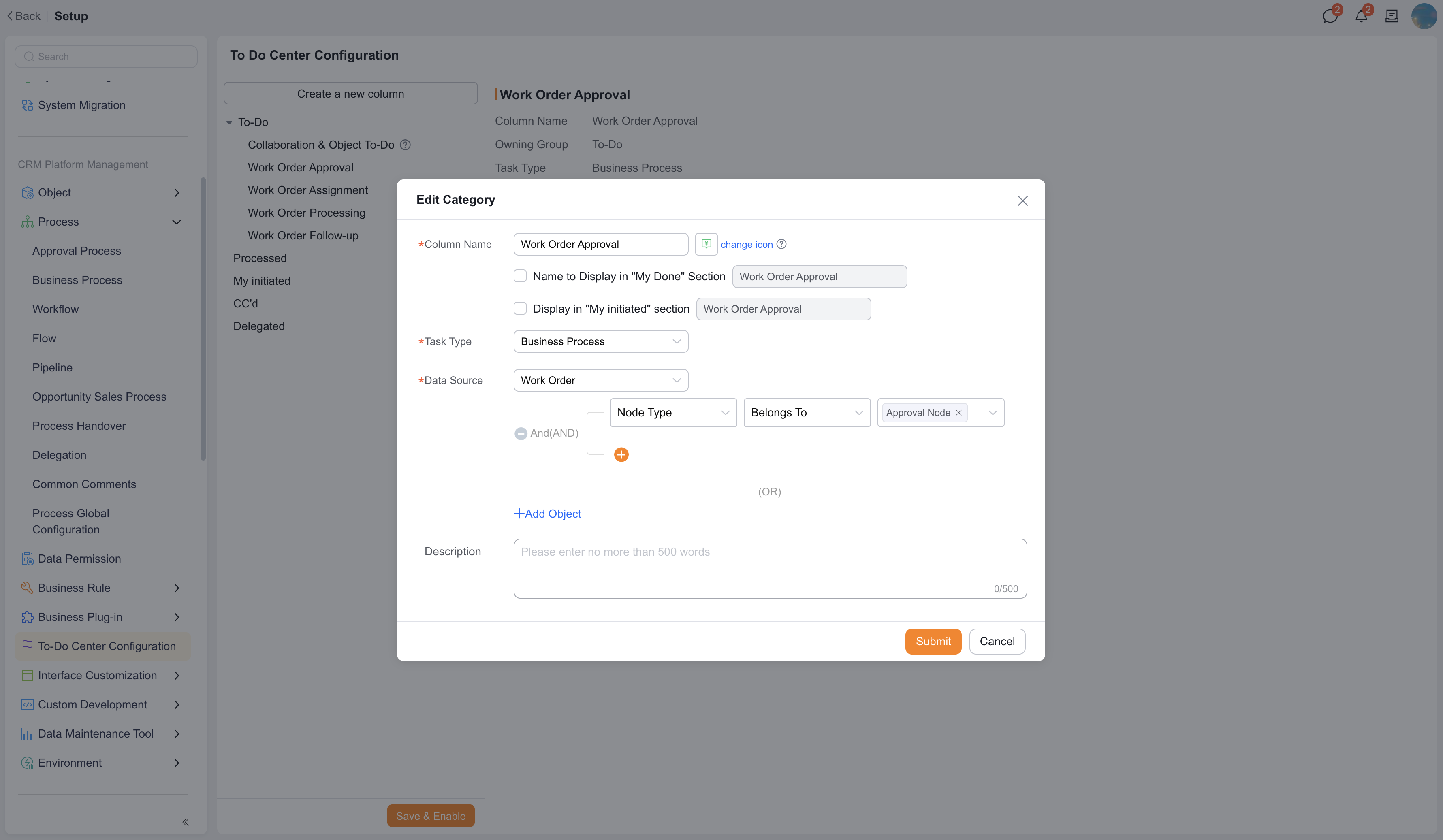 Create a To-Do Center column