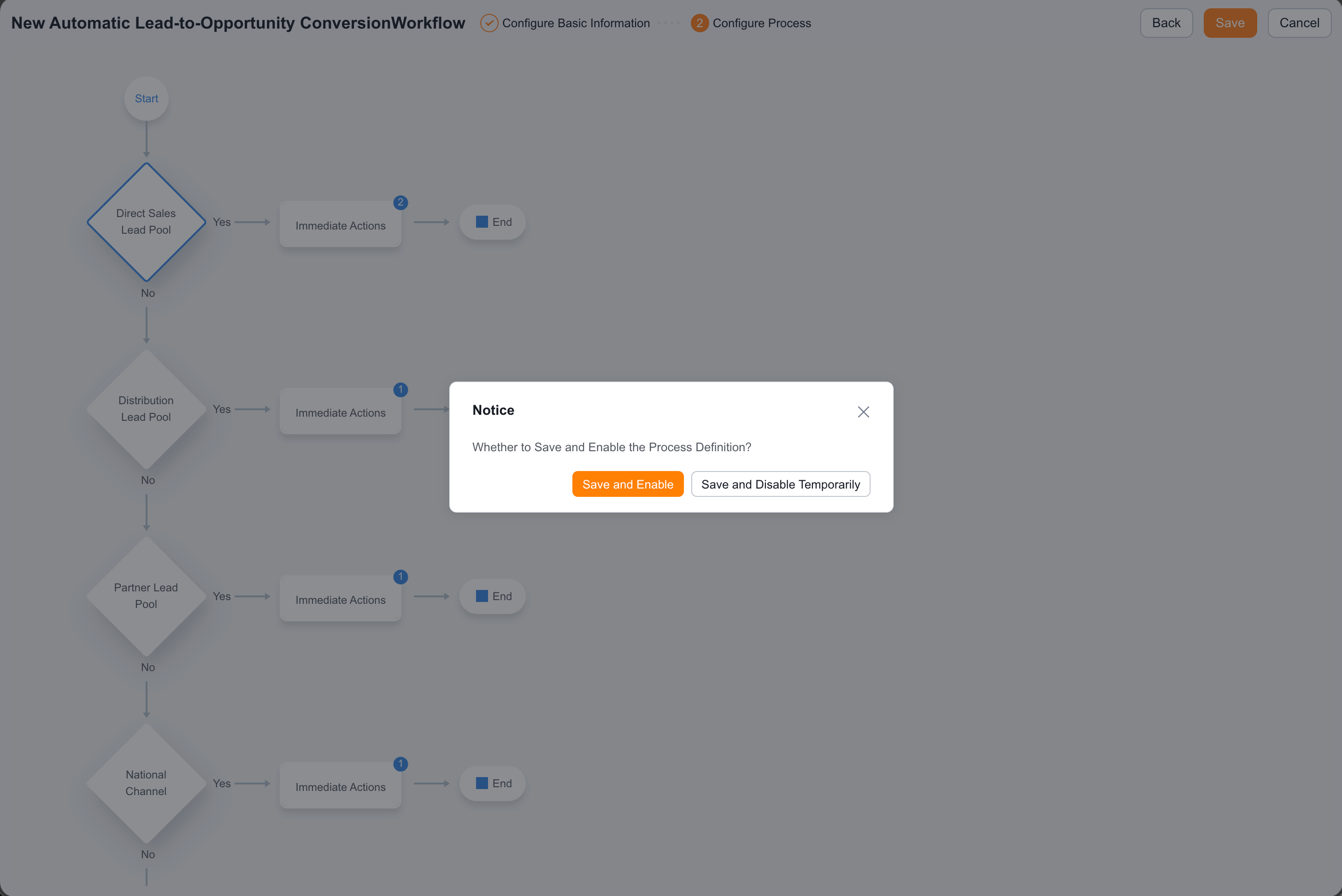 Workflow Save and Publish
